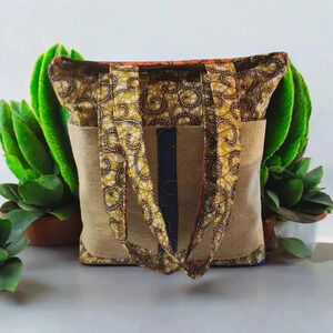 African print handbag